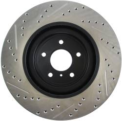 StopTech - StopTech 127.42100L Sport Cross-Drilled & Slotted Disc Brake Rotor - Image 2