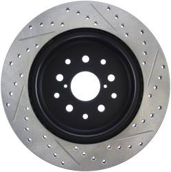 StopTech - StopTech 127.44105R Sport Cross-Drilled & Slotted Disc Brake Rotor for Supra - Image 2