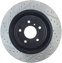 StopTech - StopTech 127.42100R Sport Cross-Drilled & Slotted Disc Brake Rotor - Image 1