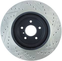 StopTech - StopTech 127.42100R Sport Cross-Drilled & Slotted Disc Brake Rotor - Image 2