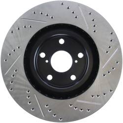 StopTech - StopTech 127.44104R Sport Cross-Drilled & Slotted Disc Brake Rotor for Supra - Image 2