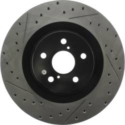 StopTech - StopTech 127.44205R Sport Cross-Drilled & Slotted Disc Brake Rotor - Image 2