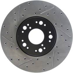 StopTech - StopTech 127.44083R Sport Cross-Drilled & Slotted Disc Brake Rotor - Image 1