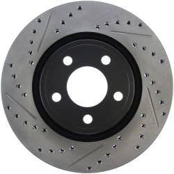 StopTech - StopTech 127.61112R Sport Cross-Drilled & Slotted Disc Brake Rotor - Image 1