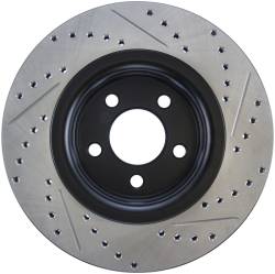 StopTech - StopTech 127.61112R Sport Cross-Drilled & Slotted Disc Brake Rotor - Image 2