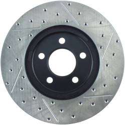 StopTech - StopTech 127.61072R Sport Cross-Drilled & Slotted Disc Brake Rotor - Image 2