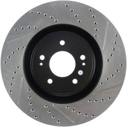 StopTech - StopTech 127.46076L Sport Cross-Drilled & Slotted Disc Brake Rotor for Lancer - Image 1