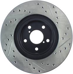 StopTech - StopTech 127.47012R Sport Cross-Drilled & Slotted Disc Brake Rotor - Image 2