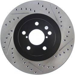 StopTech - StopTech 127.47018L Sport Cross-Drilled & Slotted Disc Brake Rotor - Image 1
