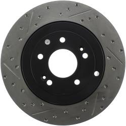 StopTech - StopTech 127.51035R Sport Cross-Drilled & Slotted Disc Brake Rotor - Image 1