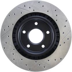 StopTech - StopTech 127.62085R Sport Cross-Drilled & Slotted Disc Brake Rotor - Image 2