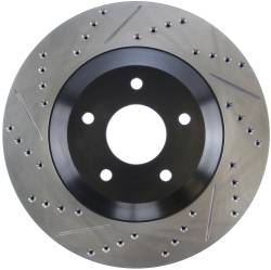 StopTech - StopTech 127.62060R Sport Cross-Drilled & Slotted Disc Brake Rotor - Image 1