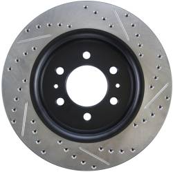 StopTech - StopTech 127.65119R Sport Cross-Drilled & Slotted Disc Brake Rotor - Image 2