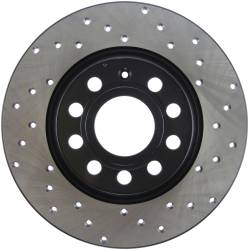 StopTech - StopTech 128.33099L Sport Cross-Drilled Disc Brake Rotor - Image 1