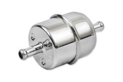 Mr Gasket - Mr Gasket 9745 Chrome Plated Canister Fuel Filter 5/16" ID Hose Race Only - Image 2