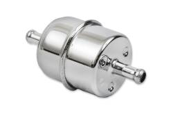 Mr Gasket - Mr Gasket 9745 Chrome Plated Canister Fuel Filter 5/16" ID Hose Race Only - Image 3