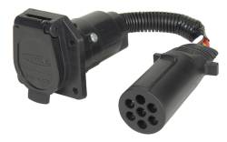 Hopkins Towing Solution - Hopkins 47425 Adapters Vehicle To Trailer 7 Pin To 7 RV Blade - Image 1