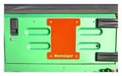 Steinjager - Steinjager Spare Tire Carrier Delete Plate-Orange for Wrangler TJ J0043676 - Image 1