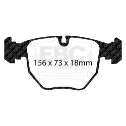 EBC Brakes - EBC Brakes DP31036C Redstuff Ceramic Low Dust Brake Pads - Image 1