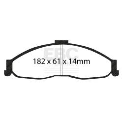 EBC Brakes - EBC Brakes DP41239R Yellowstuff Street & Track Brake Pads for Camaro Firebird - Image 1