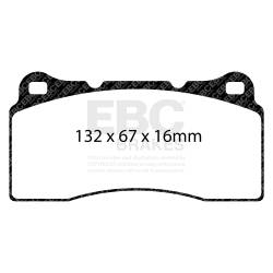 EBC Brakes - EBC Brakes DP31110C Redstuff Ceramic Low Dust Brake Pads - Image 1