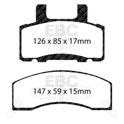 EBC Brakes - EBC Brakes DP41274R Yellowstuff Street & Track Brake Pads - Image 1