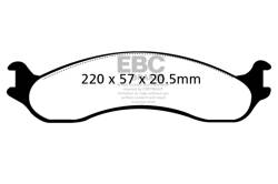 EBC Brakes - EBC Brakes DP41266R Yellowstuff Street & Track Brake Pads - Image 1