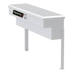 TrailFX - TrailFX 160481 Side Mount Tool Box 48x11-1/4x11" Bright Aluminum Single Lid - Image 1