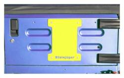 Steinjager - Steinjager Spare Tire Carrier Delete Plate-Neon Yellow for Jeep TJ J0046385 - Image 1