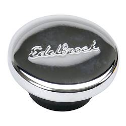 Edelbrock - Edelbrock 4415 Oil Fill Hole Plug Chrome w/Edelbrock Logo - Image 2