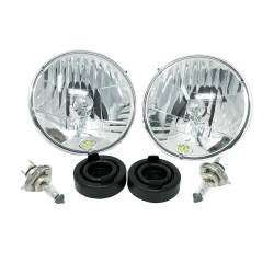 KC Hilit's - KC HiLit's 42301 Headlight Replacement 7" Round Pair for 97-06 Jeep Wrangler TJ - Image 1