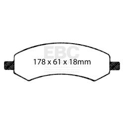 EBC Brakes - EBC Brakes ED91738 Truck/SUV Extra Duty Brake Pads - Image 1