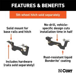 CURT - CURT 16428 Fifth Wheel Custom Bracket Kit - Image 2
