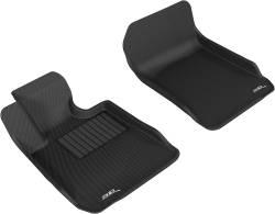 3D MAXpider - MAXpider L1BM00611509 Kagu Floor Mat Front Black BMW 3 Series Sedan - Image 1