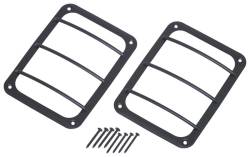Kentrol - Kentrol 80582 Black Rear Taillight Guards Pair for 07-18 Jeep Wrangler JK - Image 1