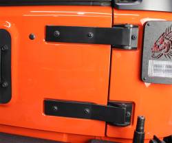 Kentrol - Kentrol 80578 Textured Black Rear Tailgate Hinge Pair for 07-18 Jeep Wrangler JK - Image 7