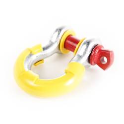 Rugged Ridge - D-Ring Shackle Isolator Kit Yellow Pair 3/4 inch - Image 4