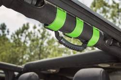Rugged Ridge - Ultimate Grab Handle Kit Green 55-21 Jeep CJ/Wrangler 20-21 Gladiator - Image 5