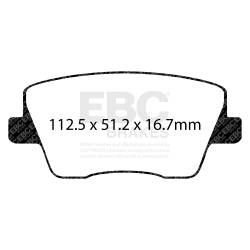 EBC Brakes - EBC Brakes DP42344R Yellowstuff Street & Track Brake Pads - Image 1