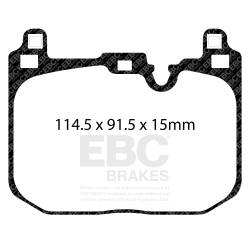 EBC Brakes - EBC Brakes DP42393R Yellowstuff Street & Track Brake Pads - Image 1