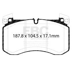 EBC Brakes - EBC Brakes DP42409R Yellowstuff Street & Track Brake Pads - Image 2