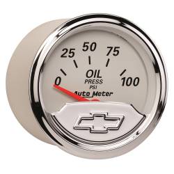 AutoMeter - AutoMeter 1327-00408 Chevy Vintage Oil Pressure Gauge - Image 3
