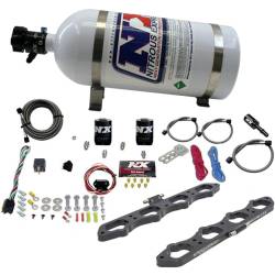 Nitrous Express - Nitrous Express 20956-10 Coyote Direct Port Plate Wet Kit 10lb Bottle Ford - Image 1