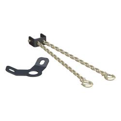 CURT - CrossWing 5th Wheel Safety Chain Assembly w/Gooseneck Anchor Plate - Image 1