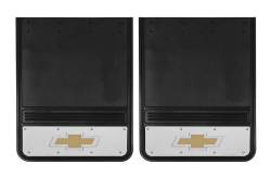 Gatorback - Gatorback 19"x24" Rear Dually Black Mud Flaps Bowtie Logo GB1924BT-G - Image 1