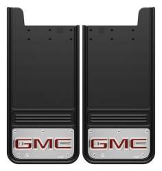 Gatorback - Gatorback 12"x26" Universal Black Mud Flaps GMC Logo GB1226GR-2 - Image 1