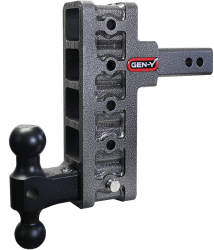 GEN-Y Hitch - GEN-Y Hitch GH-415 Mega-Duty 2" Offset Shank 2.5" Rise 7.5" Drop 10K & Dual-Ball - Image 1