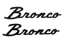Ford Performance Parts - Ford Performance Parts M-1447-BSMB Matte Black Classic Bronco Fender Lettering - Image 1
