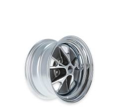 Scott Drake - Scott Drake C5ZZ 14X7 5x4.5 -6mm Charcoal/Chrome C5ZZ-1007-BR - Image 1