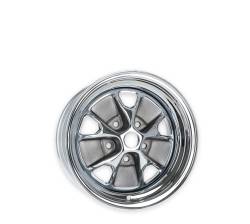 Scott Drake - Scott Drake C5ZZ 14X7 5x4.5 -6mm Charcoal/Chrome C5ZZ-1007-BR - Image 4